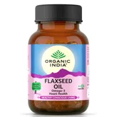 Organic India Flaxseed Oil for Heart Health, 60 Veg Capsules, Pack of 1