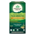 Organic India Tulsi Green Tea Lemon Ginger Infusion Tea Bags, 25 Count