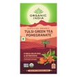 Organic India Tulsi Green Tea Pomegranate Infusion Tea Bags, 25 Count
