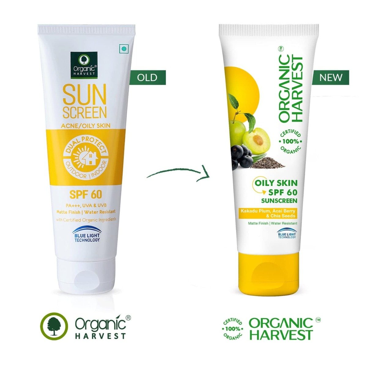 Organic Harvest SPF 60 Sunscreen Cream for Oily Skin, 100 gm, Pack of 1 Organic Harvest SPF 60 Sunscreen Cream for Oily Skin, 100 gm, Pack of 1