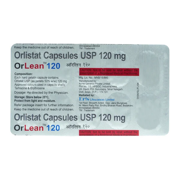 Orlean 120 Capsule 10's, Pack of 10 CAPSULES