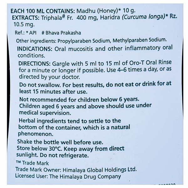 Himalaya Oro-T Oral Rinse Liquid, 200 ml, Pack of 1 Himalaya Oro-T Oral Rinse Liquid, 200 ml, Pack of 1