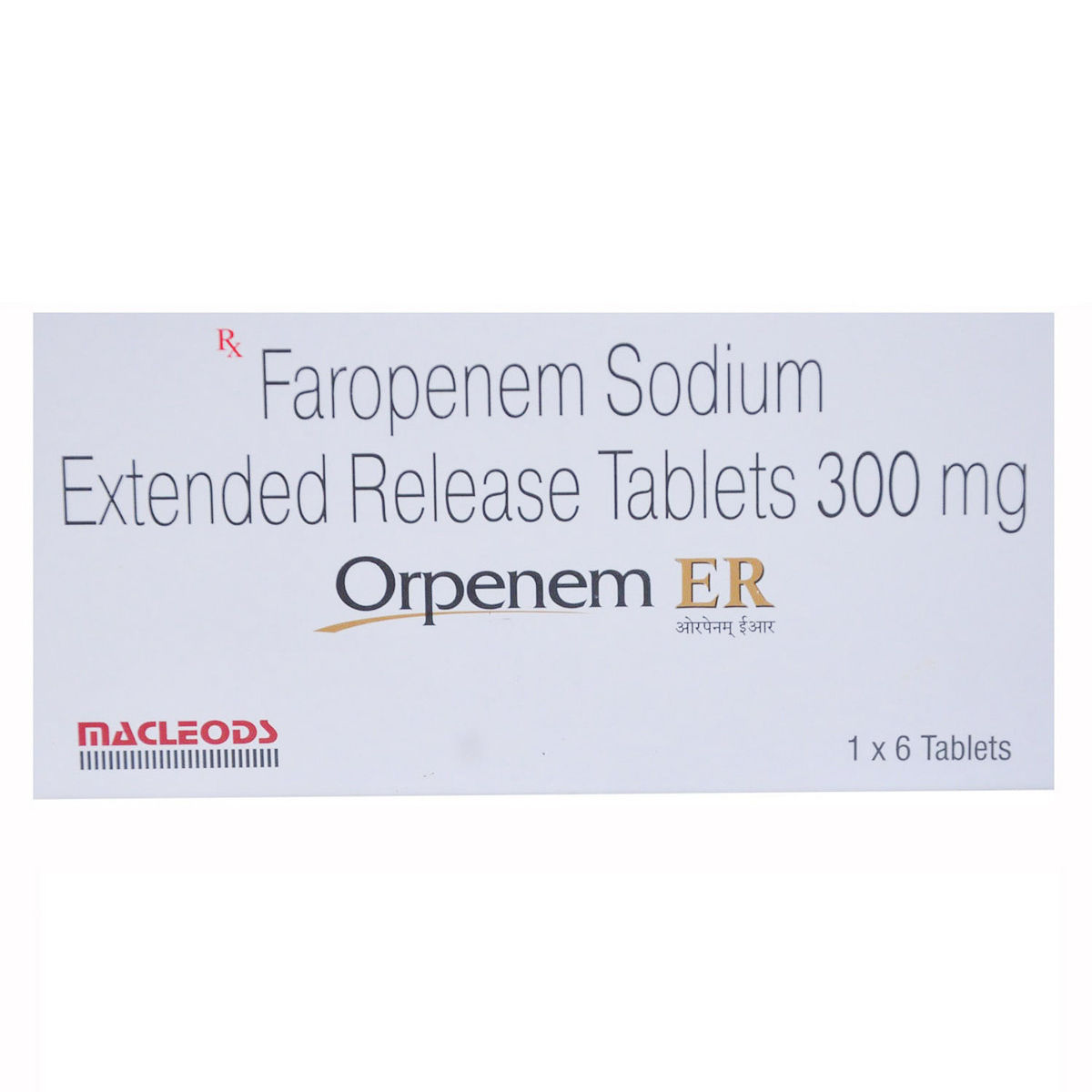 Buy Orpenem ER Tablet 6's Online