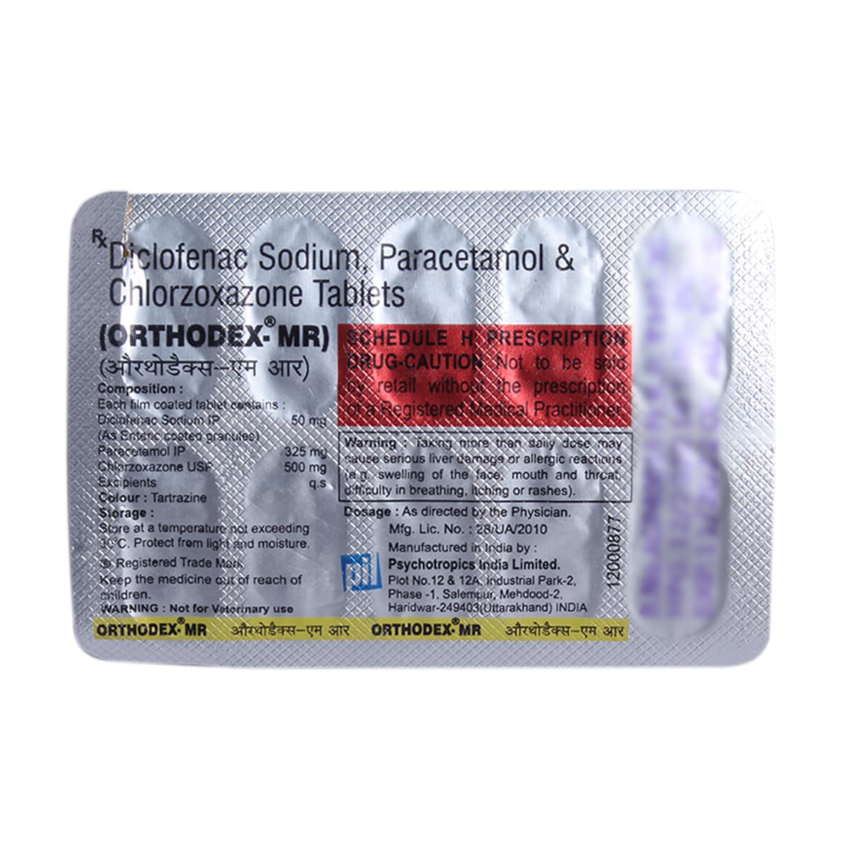 Orthodex-MR Tablet 10's, Pack of 10 TABLETS Orthodex-MR Tablet 10's, Pack of 10 TABLETS