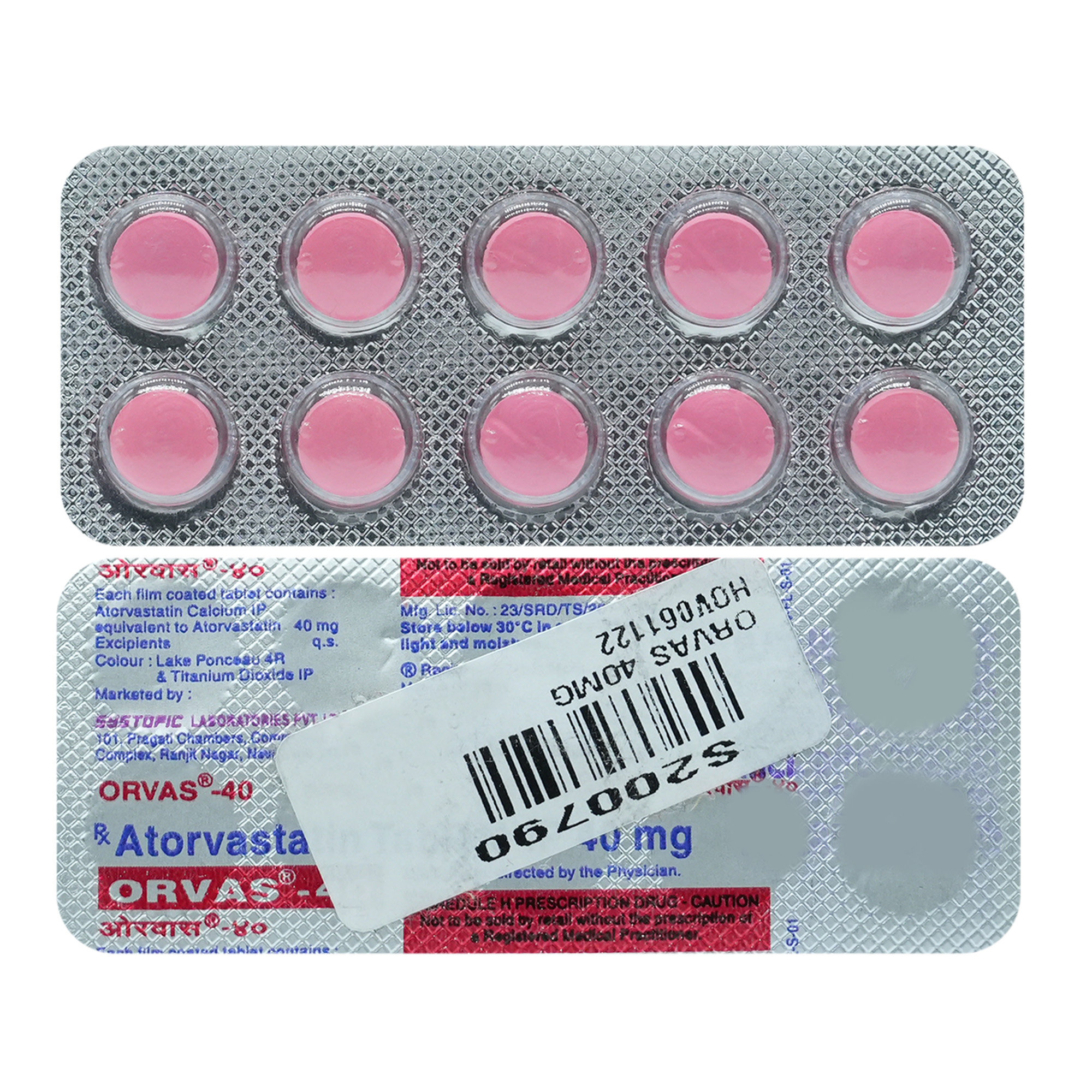 Orvas 40 Tablet 10's, Pack of 10 TABLETS Orvas 40 Tablet 10's, Pack of 10 TABLETS