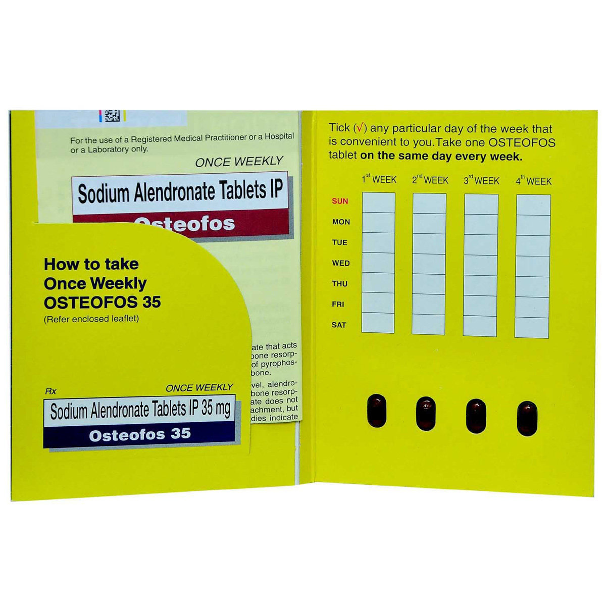 Osteofos 35 Tablet 4's, Pack of 4 TABLETS Osteofos 35 Tablet 4's, Pack of 4 TABLETS