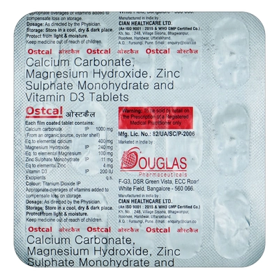 Ostcal Tablet 15's, Pack of 15 TabletS