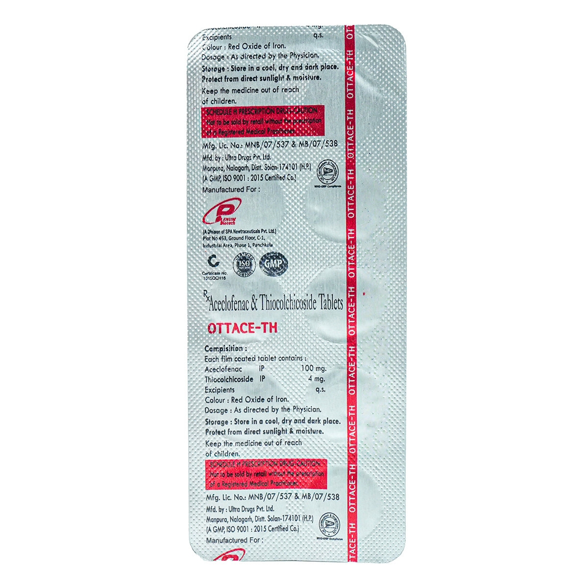 Ottace-TH Tablet 10's, Pack of 10 TABLETS Ottace-TH Tablet 10's, Pack of 10 TABLETS