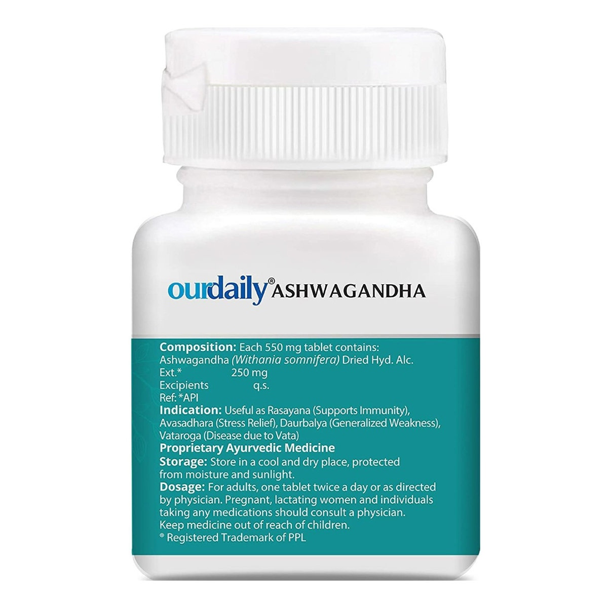 Ourdaily Ashwagandha, 60 Tablets, Pack of 1 Ourdaily Ashwagandha, 60 Tablets, Pack of 1