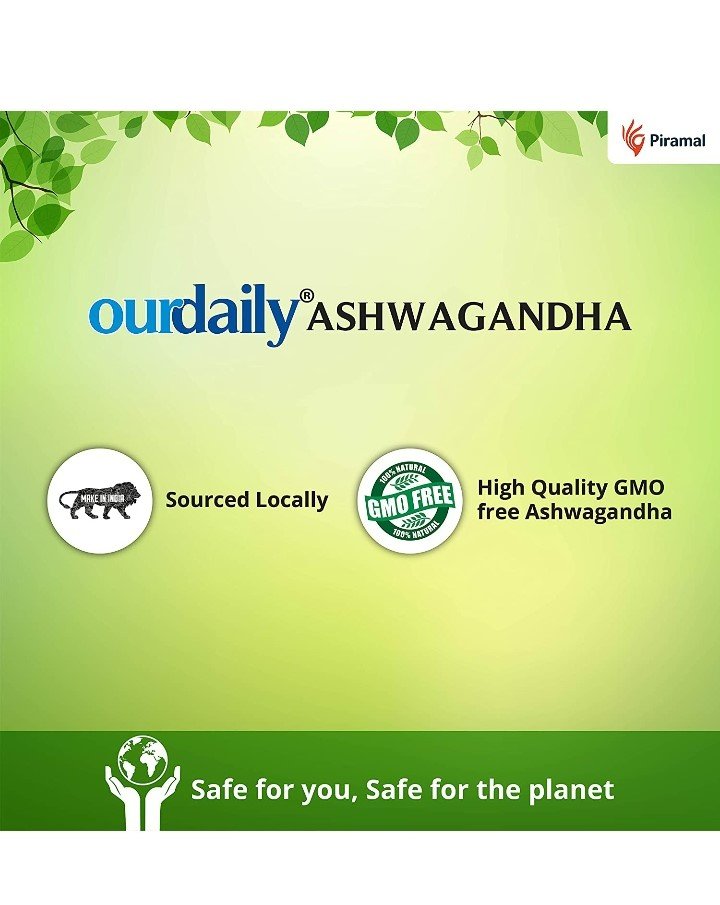 Ourdaily Ashwagandha, 60 Tablets, Pack of 1 Ourdaily Ashwagandha, 60 Tablets, Pack of 1