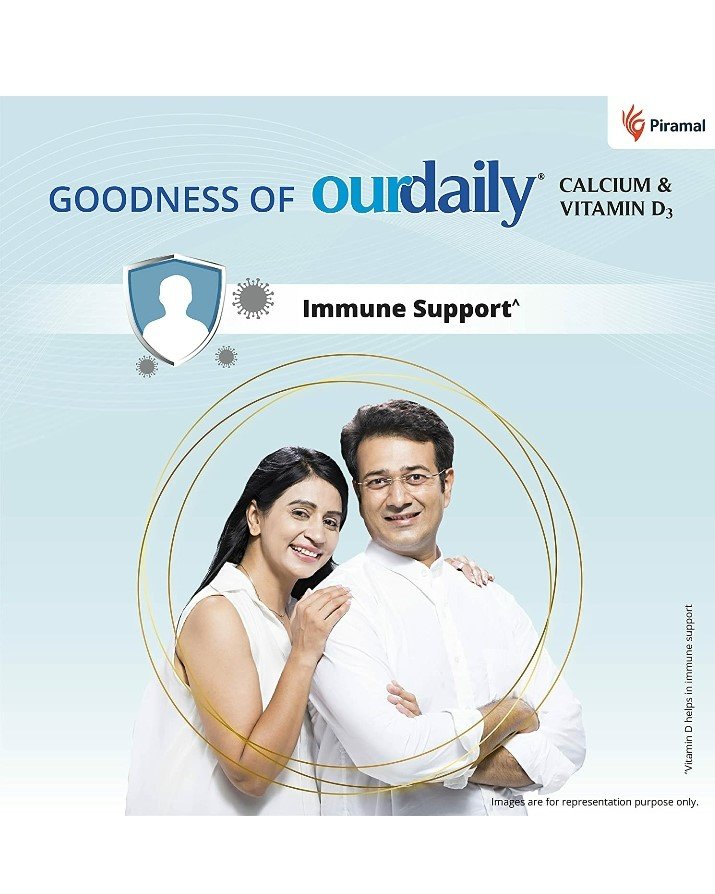 Ourdaily Calcium & Vitamin D3, 15 Tablets, Pack of 15 Ourdaily Calcium & Vitamin D3, 15 Tablets, Pack of 15