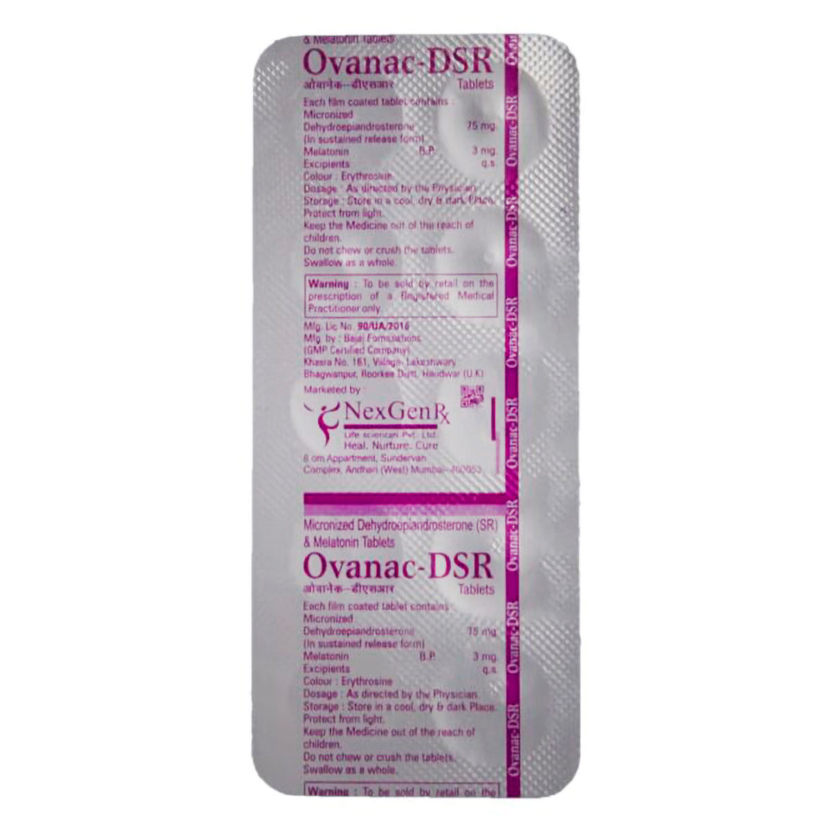 Buy Ovanac-DSR Tablet 10's Online