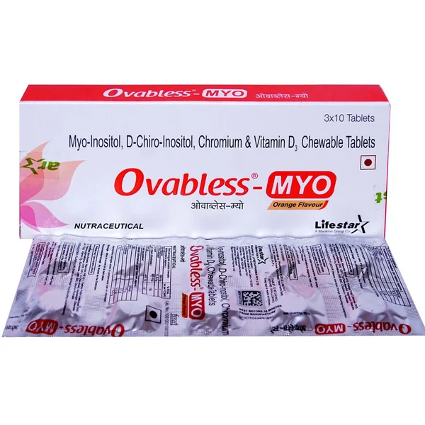 Ovabless-MYO Orange Chewable Tablet 10's, Pack of 10