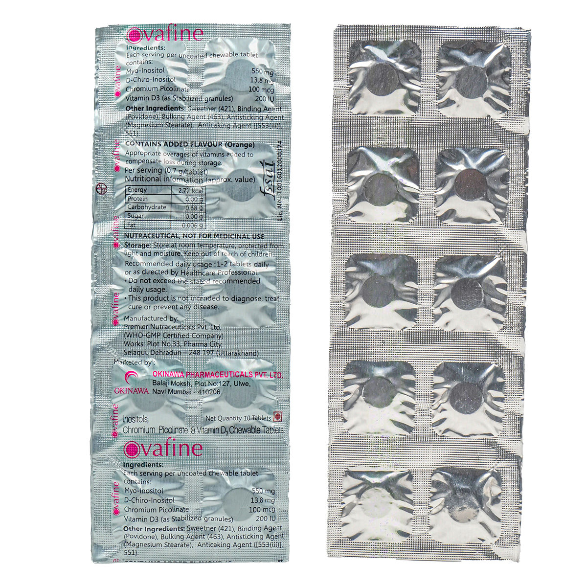 Buy Ovafine Chewable Tablet 10's Online