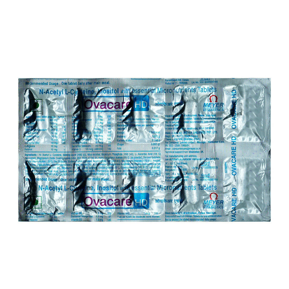 Ovacare HD Tablet 10's, Pack of 10 Ovacare HD Tablet 10's, Pack of 10