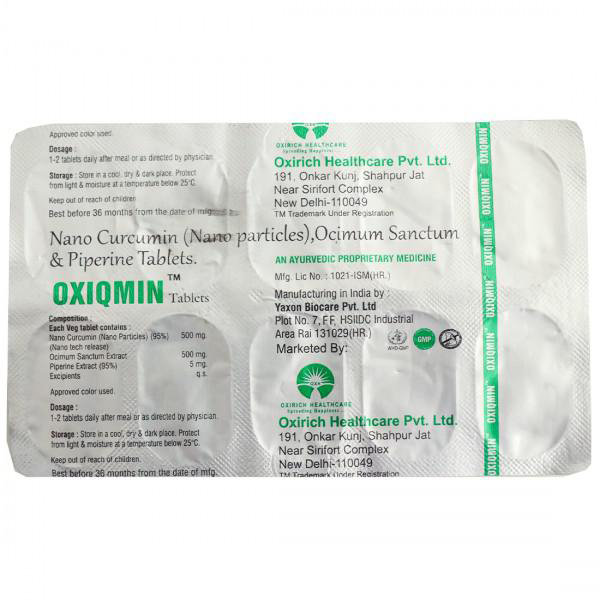 Oxiqmin Tablet 10's, Pack of 10 Oxiqmin Tablet 10's, Pack of 10