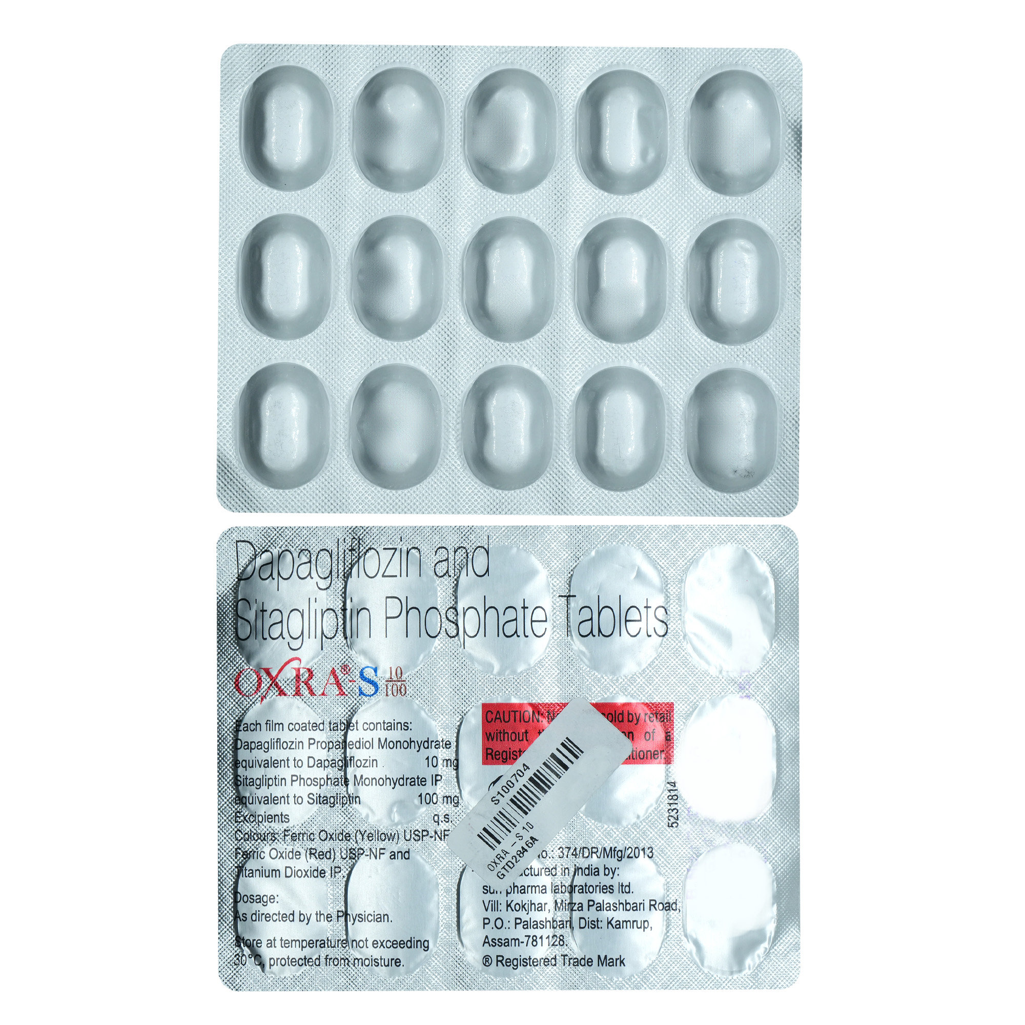 Oxra-S 10 mg/100 mg Tablet 15's, Pack of 15 Oxra-S 10 mg/100 mg Tablet 15's, Pack of 15