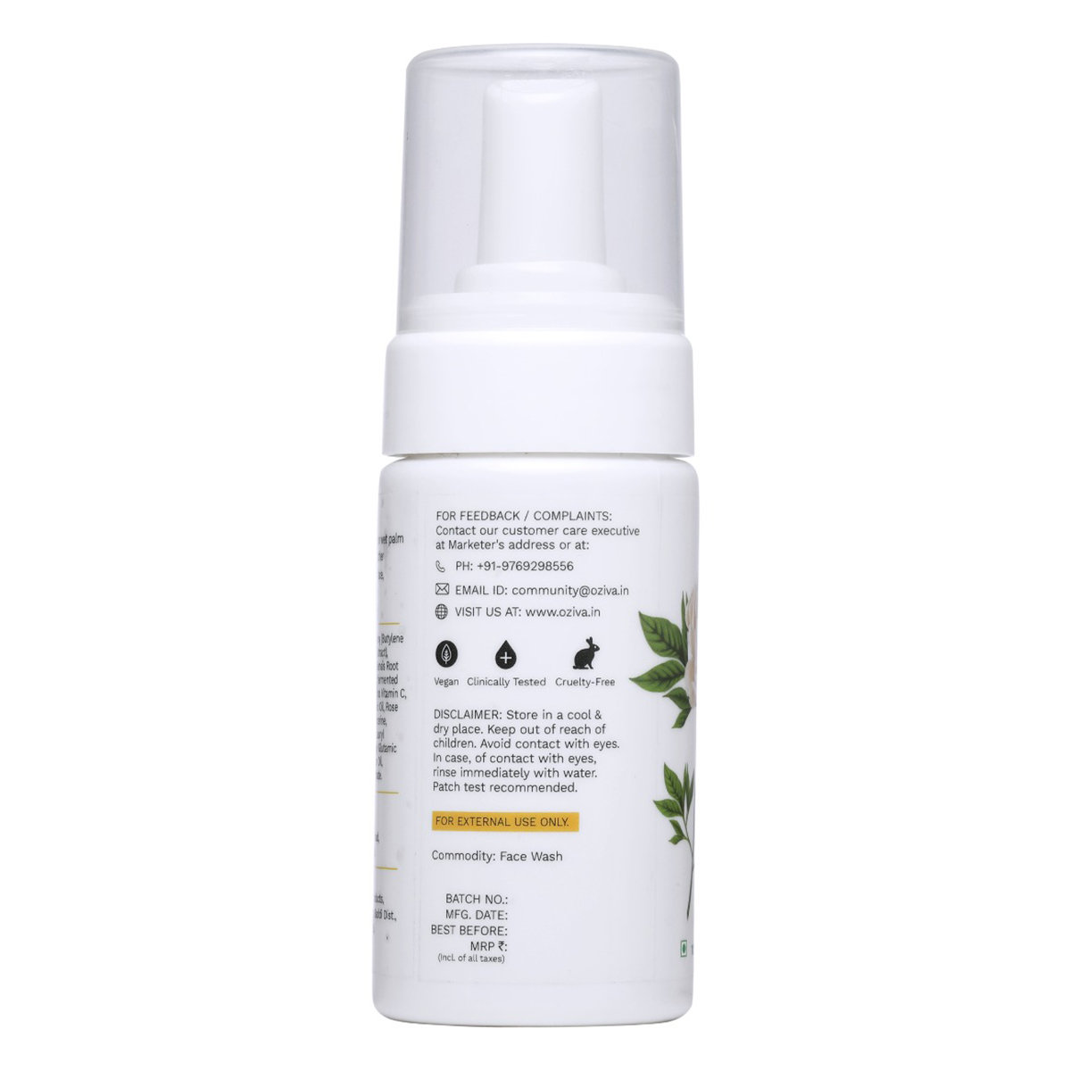 OZiva Inner Glo Skin Brightening Gel Face Wash 100 ml | White Peony Extract, Saffron, Turmeric, Phyto Vitamin C, AHA | Gentle Exfoliation | Increase Radiance | Gives Even Skin Tone | For Men & Women | For All Skin Type, Pack of 1 OZiva Inner Glo Skin Brightening Gel Face Wash 100 ml | White Peony Extract, Saffron, Turmeric, Phyto Vitamin C, AHA | Gentle Exfoliation | Increase Radiance | Gives Even Skin Tone | For Men & Women | For All Skin Type, Pack of 1