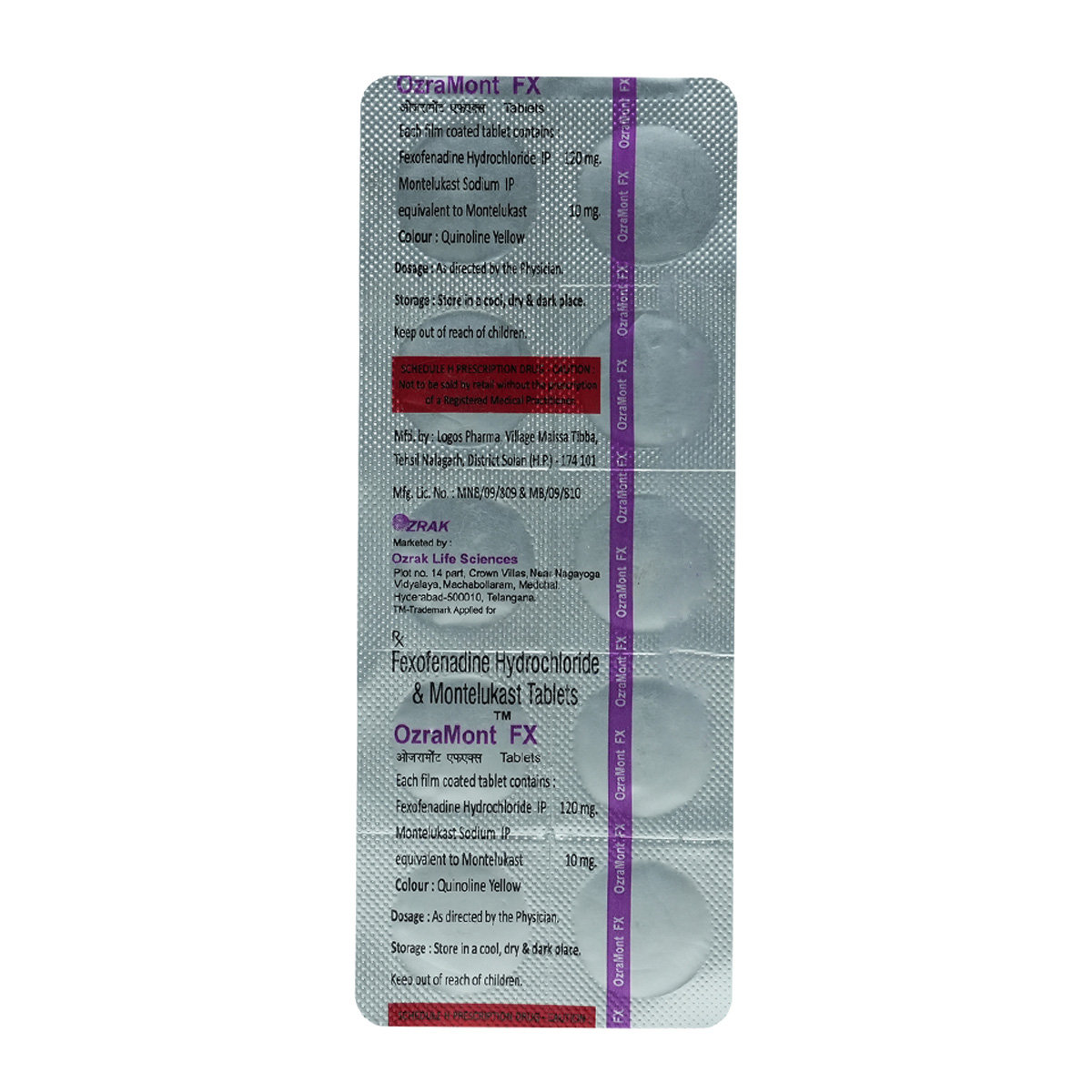 Ozramont FX Tablet 10's, Pack of 10 TABLETS Ozramont FX Tablet 10's, Pack of 10 TABLETS