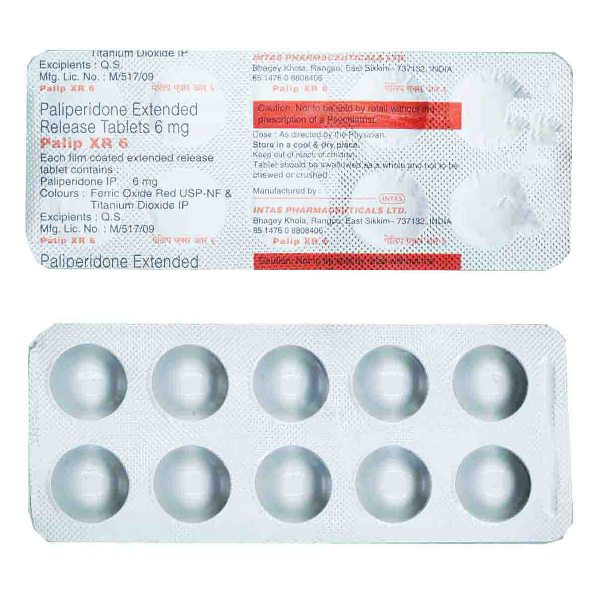 Palip XR 6 Tablet 10's, Pack of 10 TABLETS Palip XR 6 Tablet 10's, Pack of 10 TABLETS