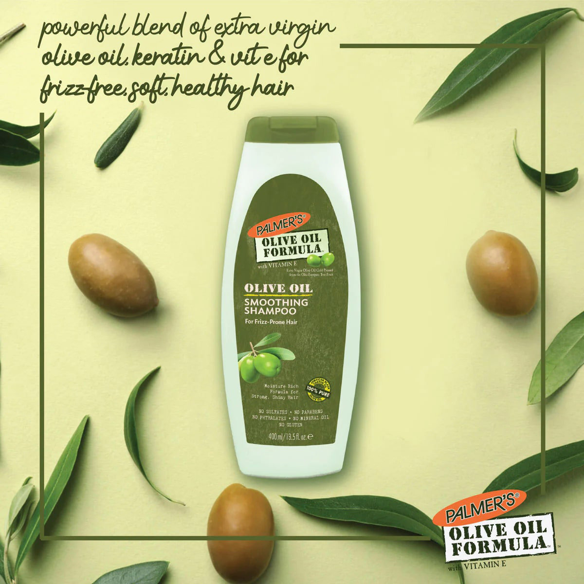 Palmers Olive Oil Formula Smoothing Shampoo, 400 ml, Pack of 1 Palmers Olive Oil Formula Smoothing Shampoo, 400 ml, Pack of 1