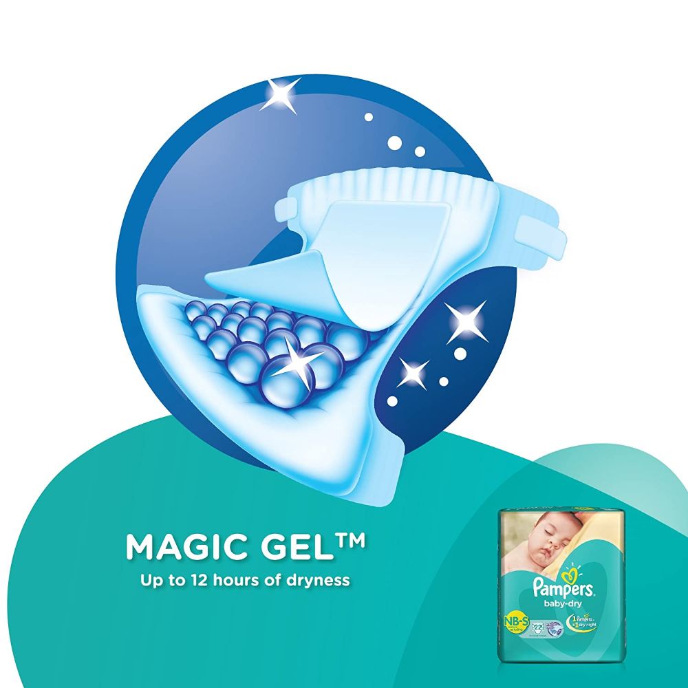 Pampers Baby Dry Diaper Pants New Born-Small, 22 Count, Pack of 1 Pampers Baby Dry Diaper Pants New Born-Small, 22 Count, Pack of 1