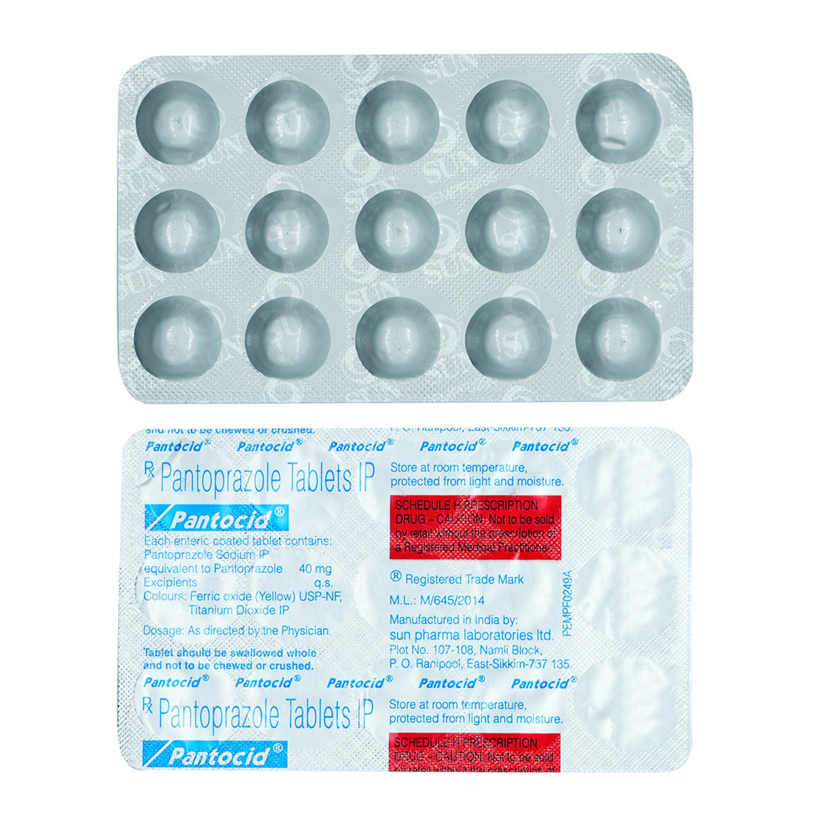 Pantocid Tablet 15's, Pack of 15 TABLETS Pantocid Tablet 15's, Pack of 15 TABLETS