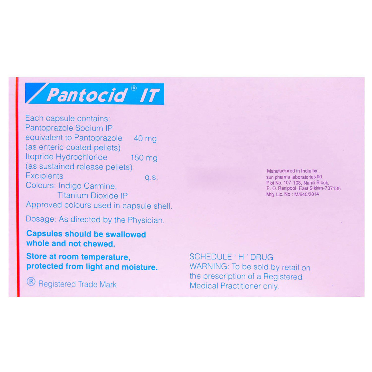 Pantocid IT Capsule 10's, Pack of 10 Pantocid IT Capsule 10's, Pack of 10