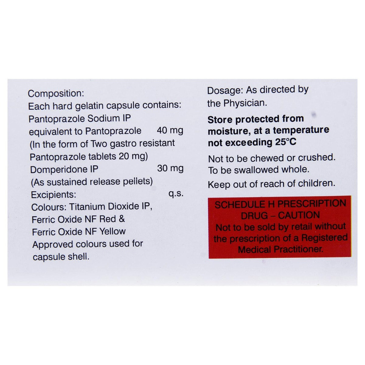 Pantop-D SR Capsule 10's, Pack of 10 Pantop-D SR Capsule 10's, Pack of 10