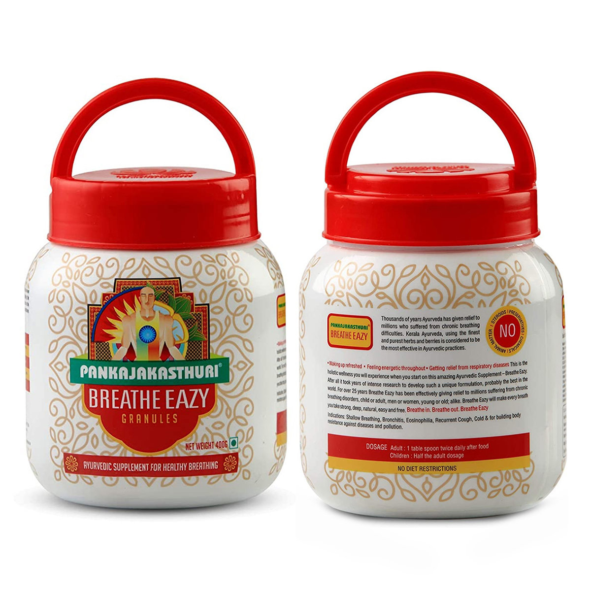 Pankajakasthuri Breathe Easy Granules, 400 gm, Pack of 1 Pankajakasthuri Breathe Easy Granules, 400 gm, Pack of 1