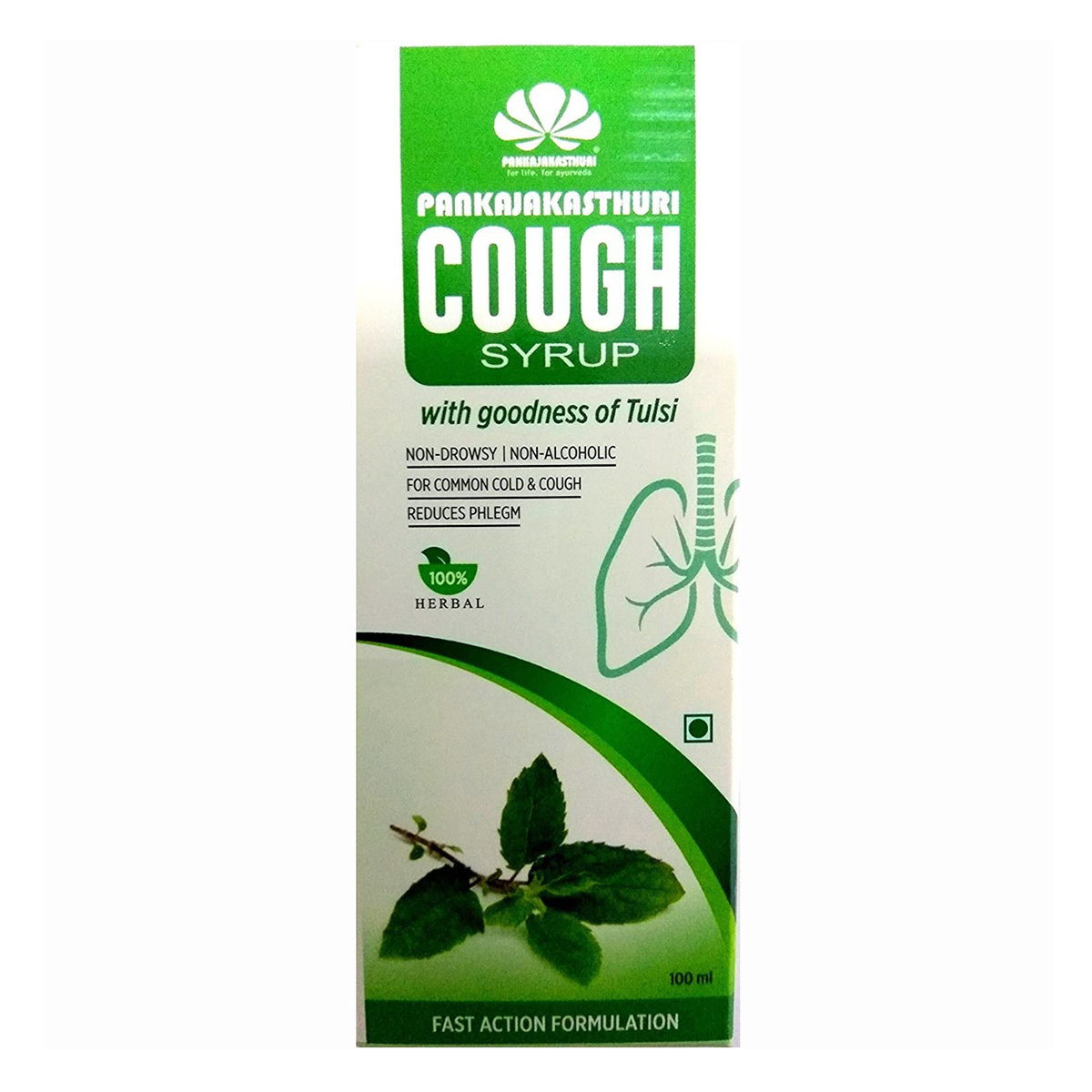 Pankajakasthuri Tulsi Cough Syrup, 100 ml, Pack of 1 Pankajakasthuri Tulsi Cough Syrup, 100 ml, Pack of 1
