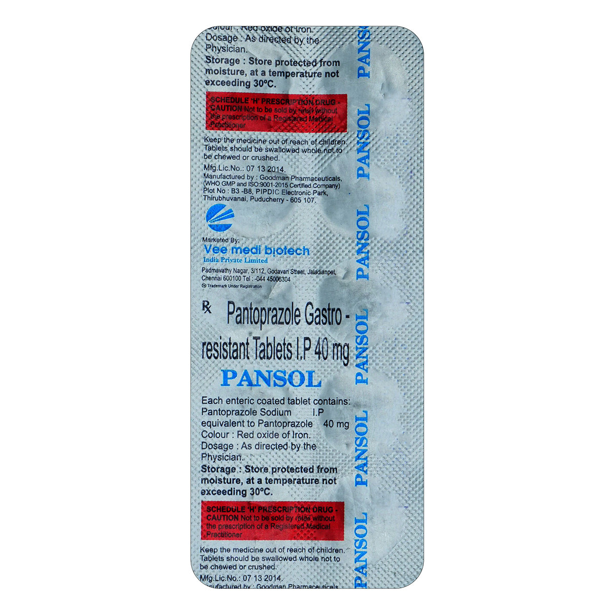 Pansol 40 Tablet 10's, Pack of 10 TABLETS Pansol 40 Tablet 10's, Pack of 10 TABLETS