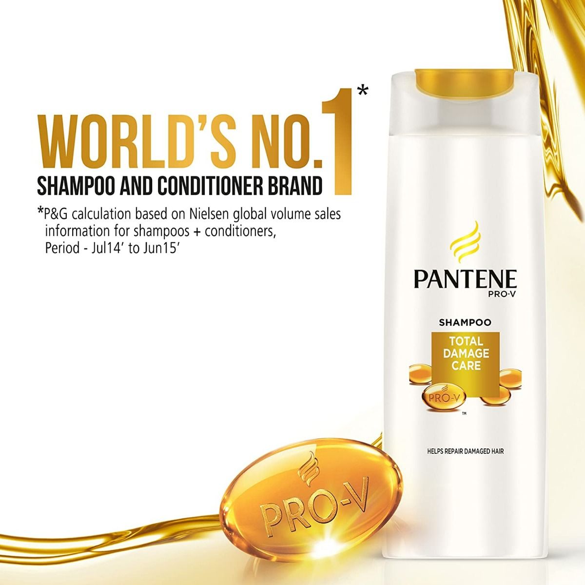 Pantene Pro-V Total Damage Care Shampoo, 80 ml, Pack of 1 Pantene Pro-V Total Damage Care Shampoo, 80 ml, Pack of 1