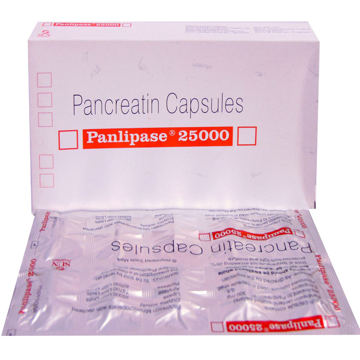 Buy Panlipase 25000 Capsule 10's Online