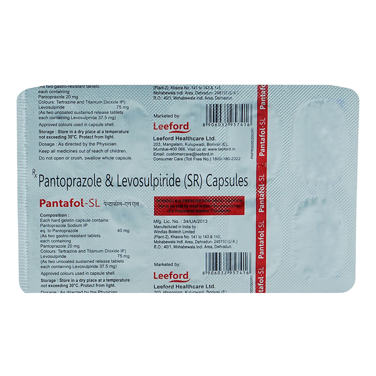 Buy Pantafol-SL Capsule 10's Online