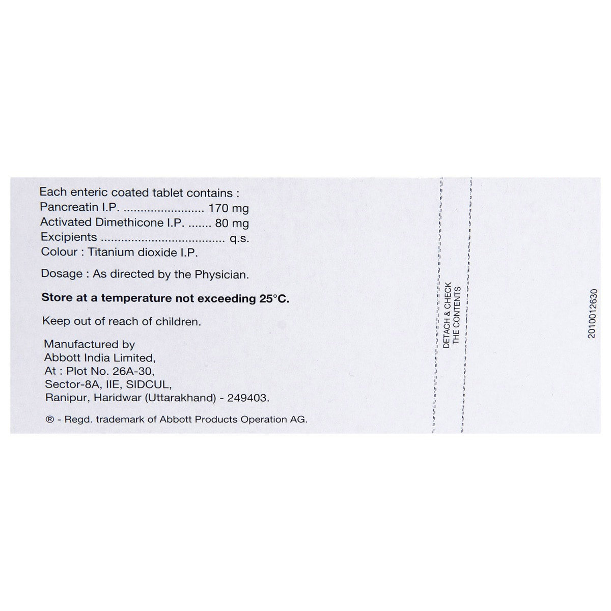 Pankreoflat 170 mg/80 mg Tablet 15's, Pack of 15 Pankreoflat 170 mg/80 mg Tablet 15's, Pack of 15