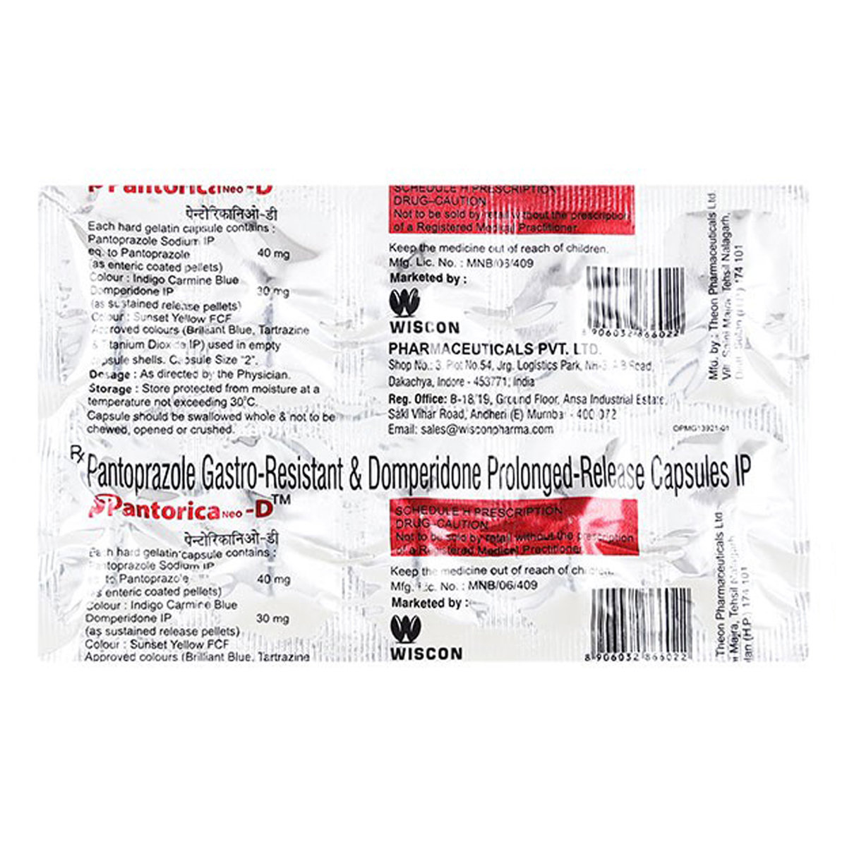 Pantorica Neo-D Capsule 10's, Pack of 10 Pantorica Neo-D Capsule 10's, Pack of 10