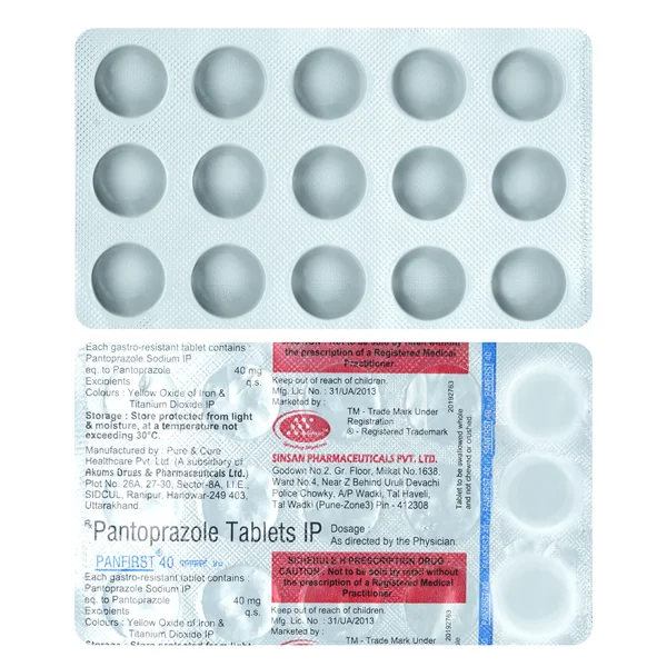 Panfirst 40 mg Tablet 15's, Pack of 15 TabletS