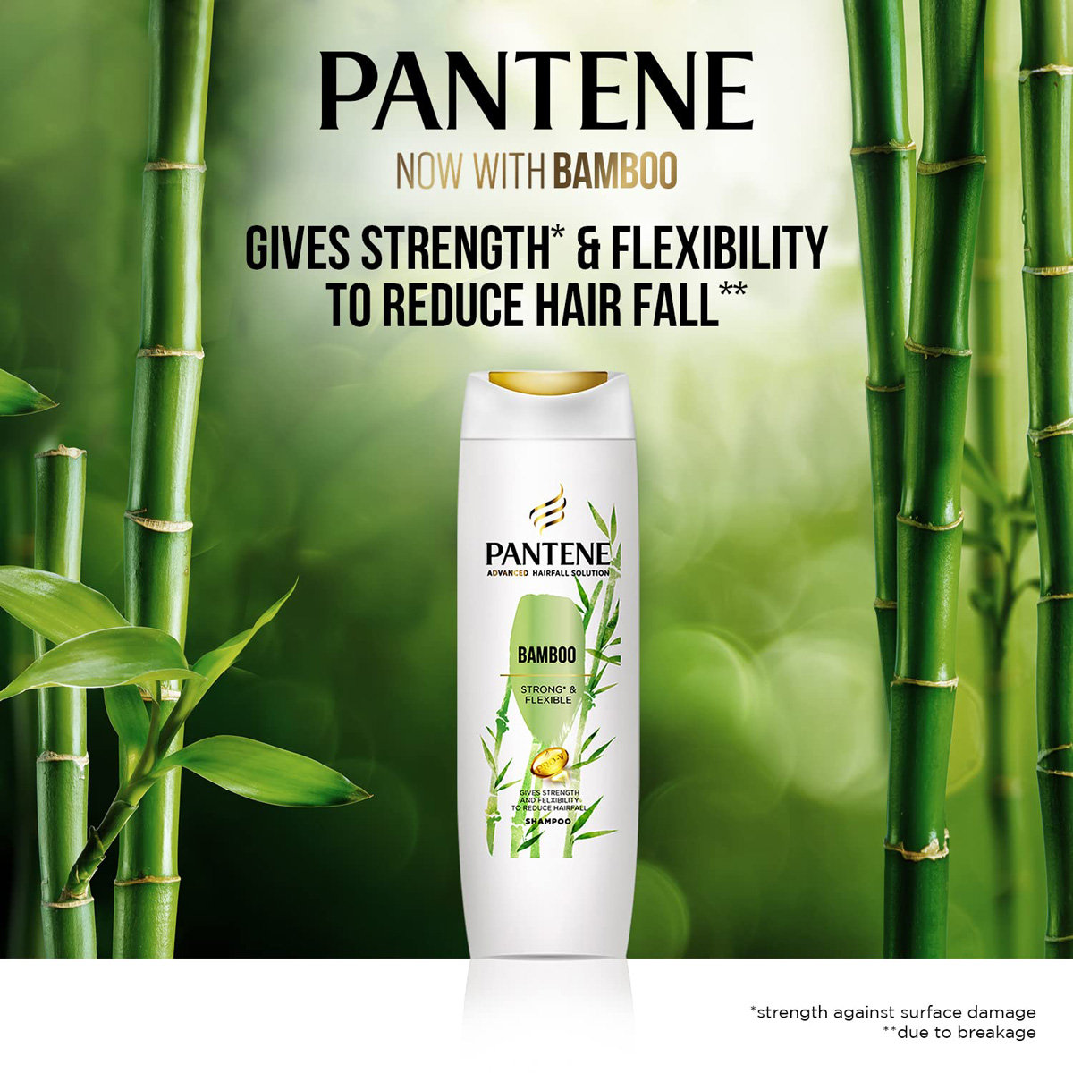 Pantene Advanced Hairfall Solution Bamboo Shampoo, 180 ml, Pack of 1 Pantene Advanced Hairfall Solution Bamboo Shampoo, 180 ml, Pack of 1