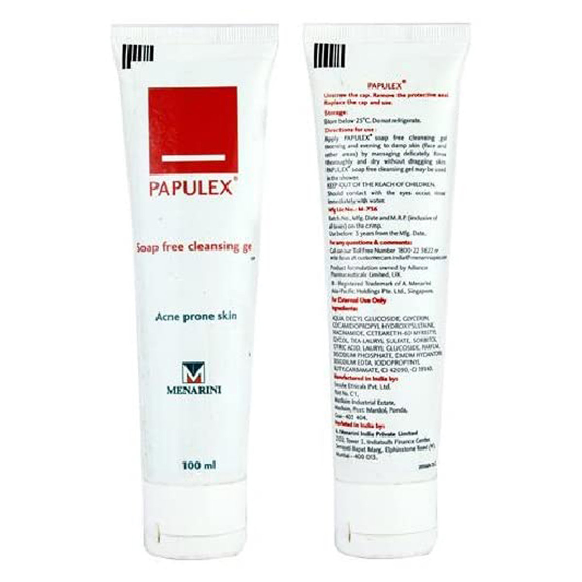 Papulex Soap Free Cleansing Gel 100 ml | For Acne Prone Skin, Pack of 1 Papulex Soap Free Cleansing Gel 100 ml | For Acne Prone Skin, Pack of 1