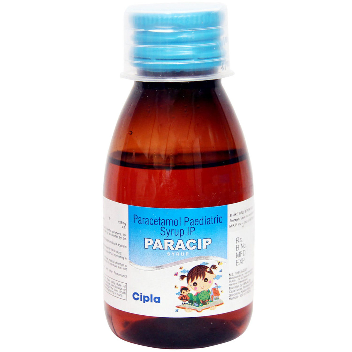 Paracip Syrup 60 ml, Pack of 1 SYRUP Paracip Syrup 60 ml, Pack of 1 SYRUP