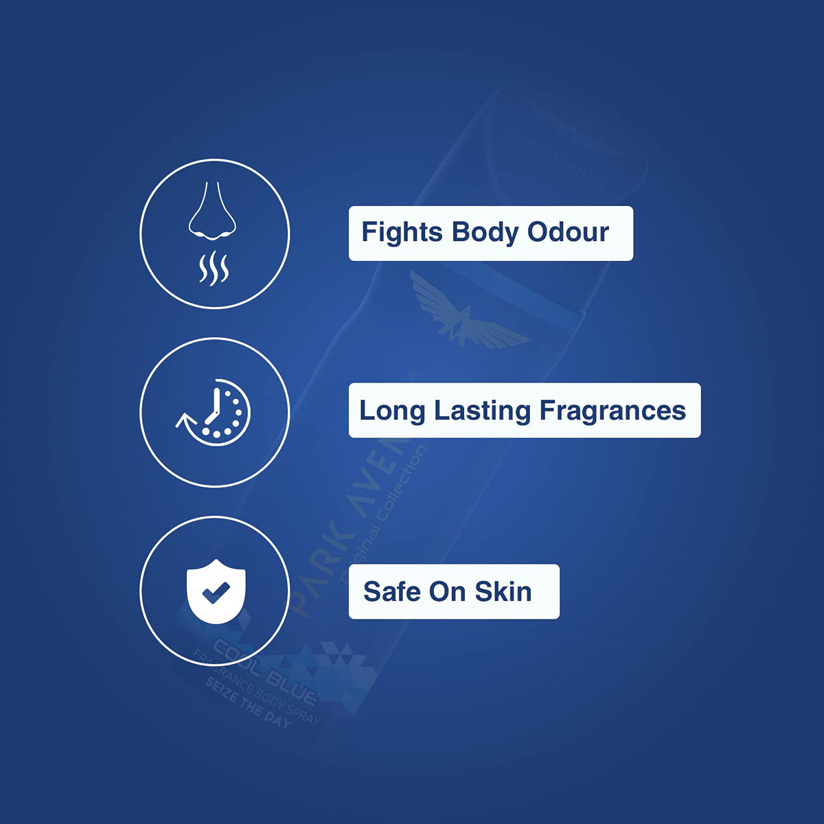 Park Avenue Cool Blue Freshness Deodorant Spray for Men, 100 gm, Pack of 1 Park Avenue Cool Blue Freshness Deodorant Spray for Men, 100 gm, Pack of 1