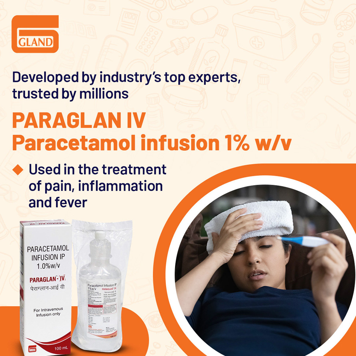 Paraglan Iv 100ml, Pack of 1 Injection Paraglan Iv 100ml, Pack of 1 Injection