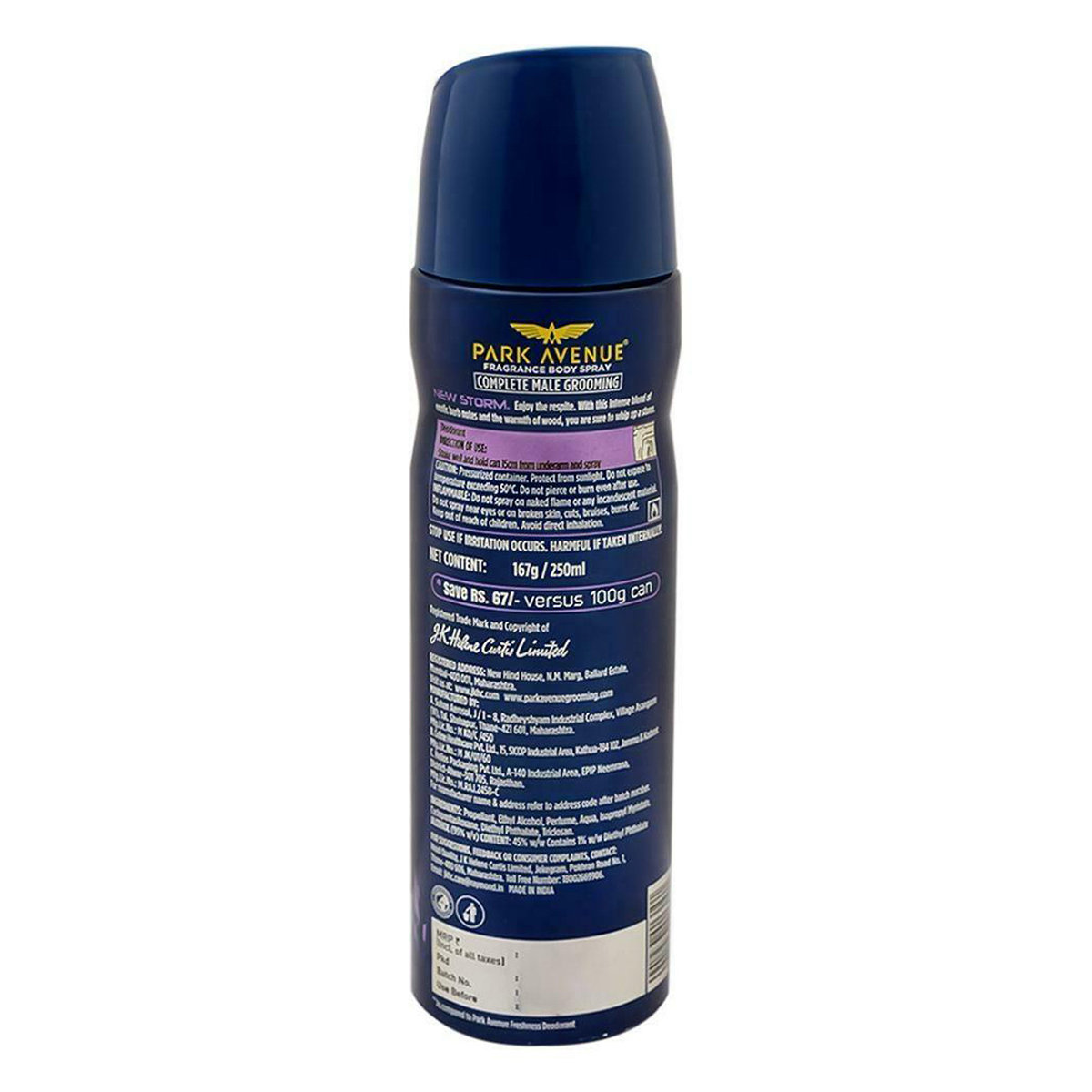 Park Avenue Storm Deodorant Spray, 250 ml, Pack of 1 Park Avenue Storm Deodorant Spray, 250 ml, Pack of 1