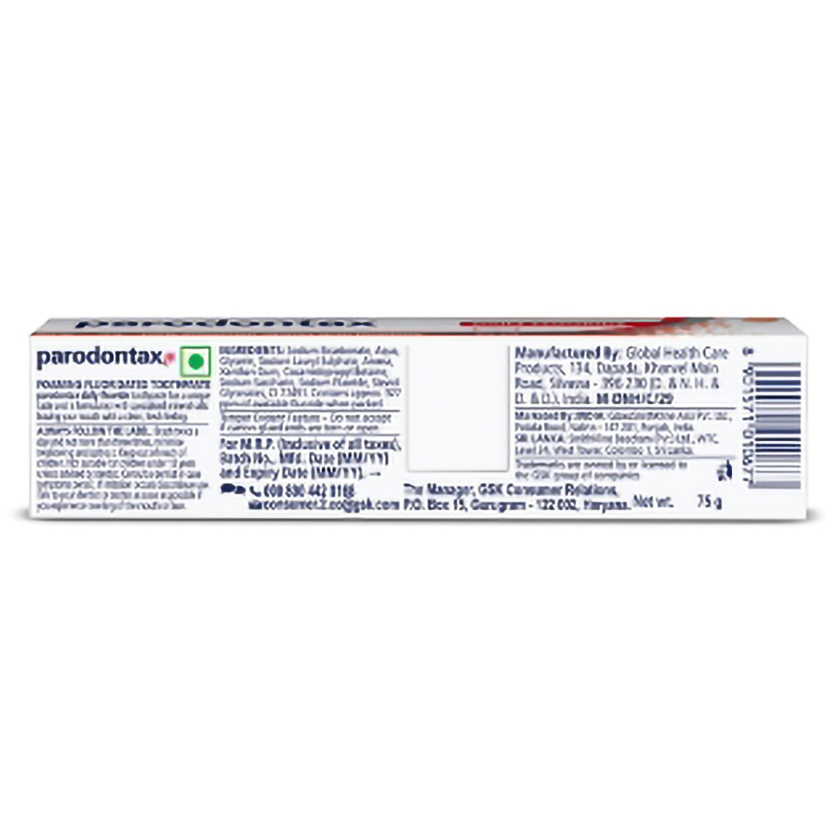 Parodontax Daily Fluoride Toothpaste, 75 gm, Pack of 1 Parodontax Daily Fluoride Toothpaste, 75 gm, Pack of 1