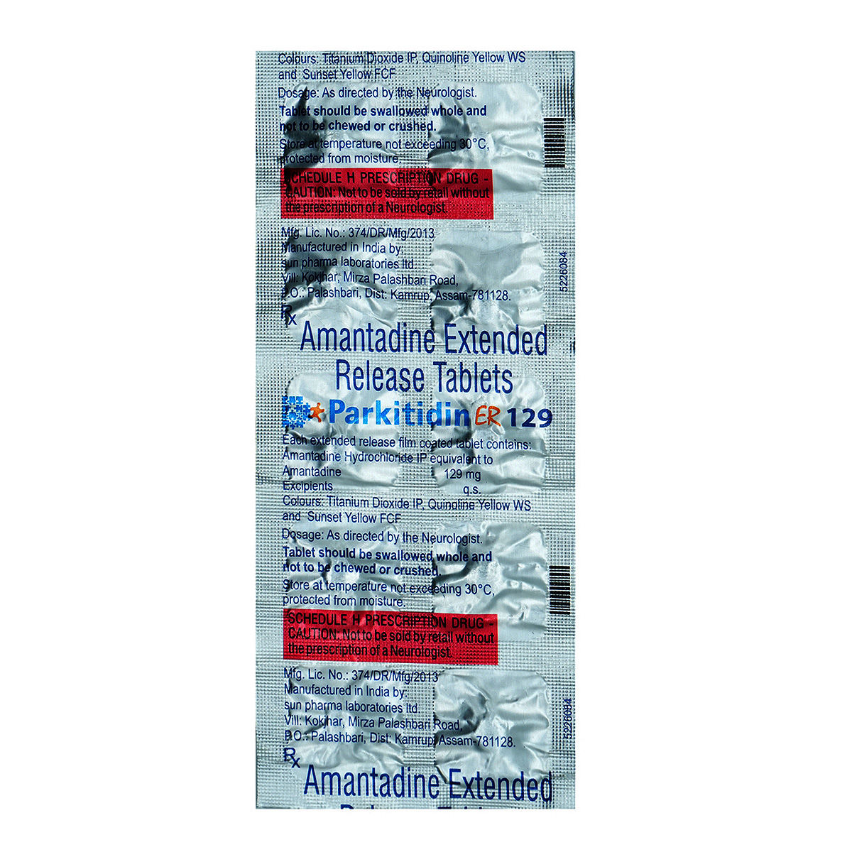 Buy Parkitidin ER 129 Tablet 10's Online