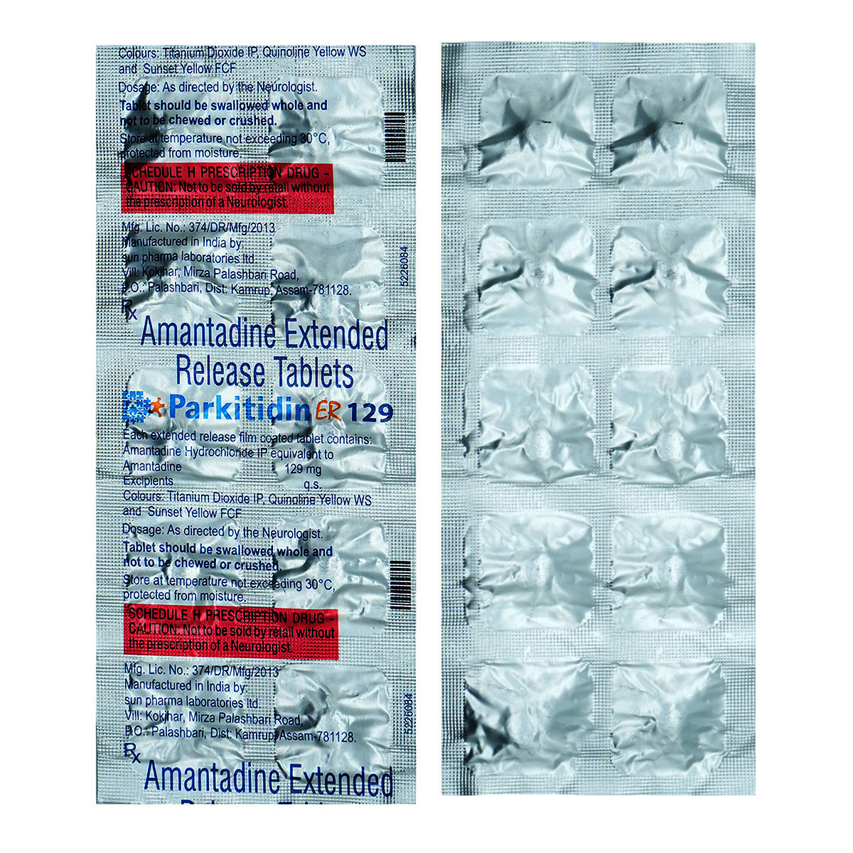 Parkitidin ER 129 Tablet 10's, Pack of 10 TABLETS Parkitidin ER 129 Tablet 10's, Pack of 10 TABLETS