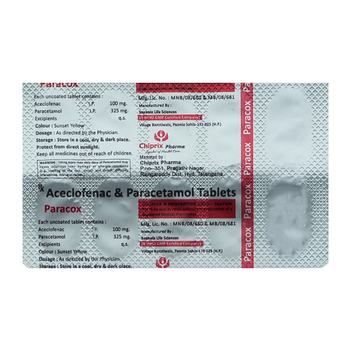 Paracox Tablet 10's, Pack of 10 TabletS Paracox Tablet 10's, Pack of 10 TabletS