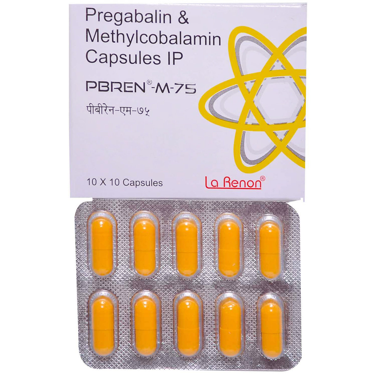 PBREN M 75 Capsule 10's, Pack of 10 PBREN M 75 Capsule 10's, Pack of 10
