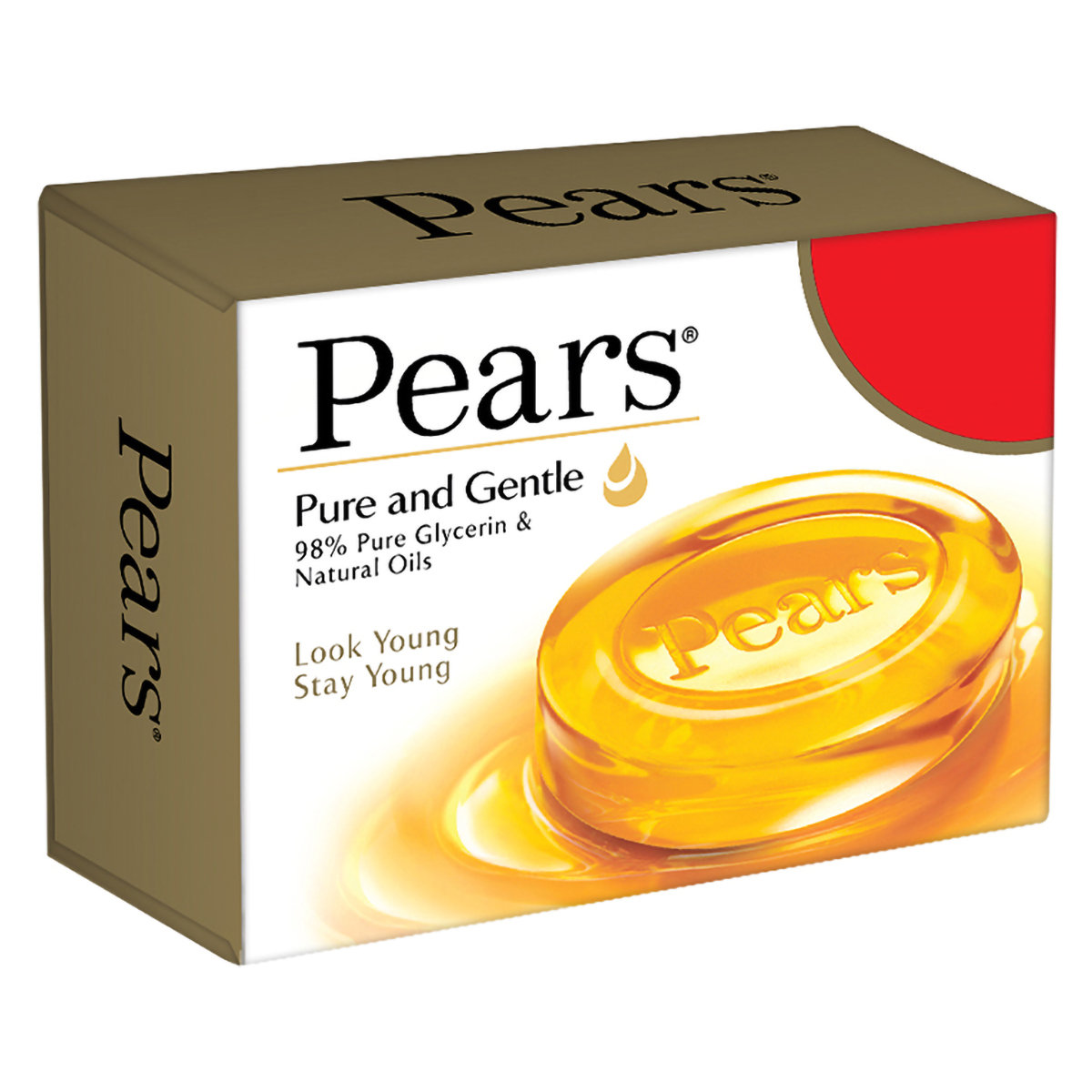 Pears Pure & Gentle Soap 100 gm | 98% Pure Glycerin & Natural Oils | For Glowing Skin | For Men & Women, Pack of 1 Pears Pure & Gentle Soap 100 gm | 98% Pure Glycerin & Natural Oils | For Glowing Skin | For Men & Women, Pack of 1